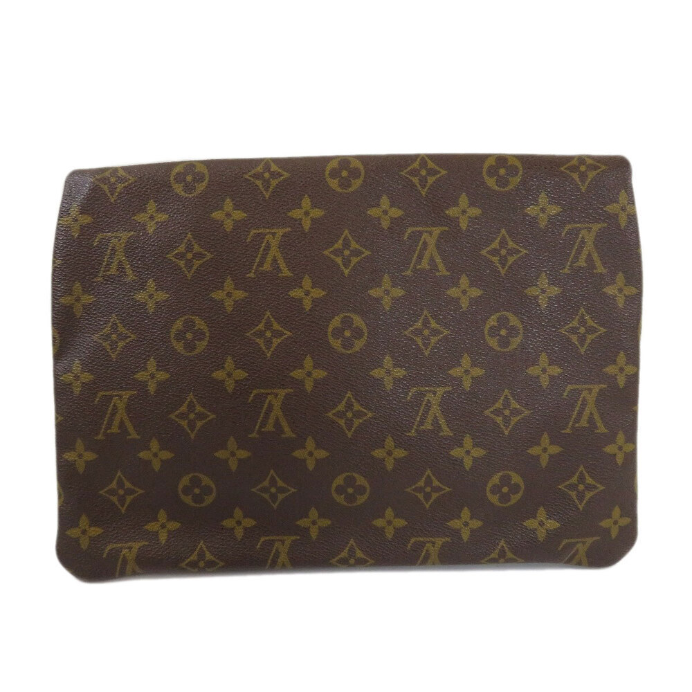 Louis Vuitton canvas clutch Plan Pochette Monogram bag Brown